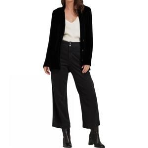 NEW BELLA DAHL notch collar belted blazer in black